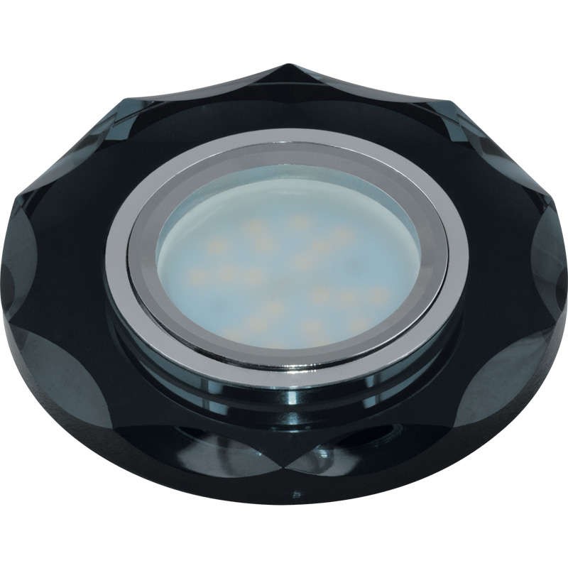 DLS-P105 GU5.3 CHROME/BLACK Светильник декоративный встраиваемый многоугольник ТМ Fametto DLS-P105 GU5.3 CHROME/BLACK Светильник декоративный встраиваемый многоугольник ТМ Fametto