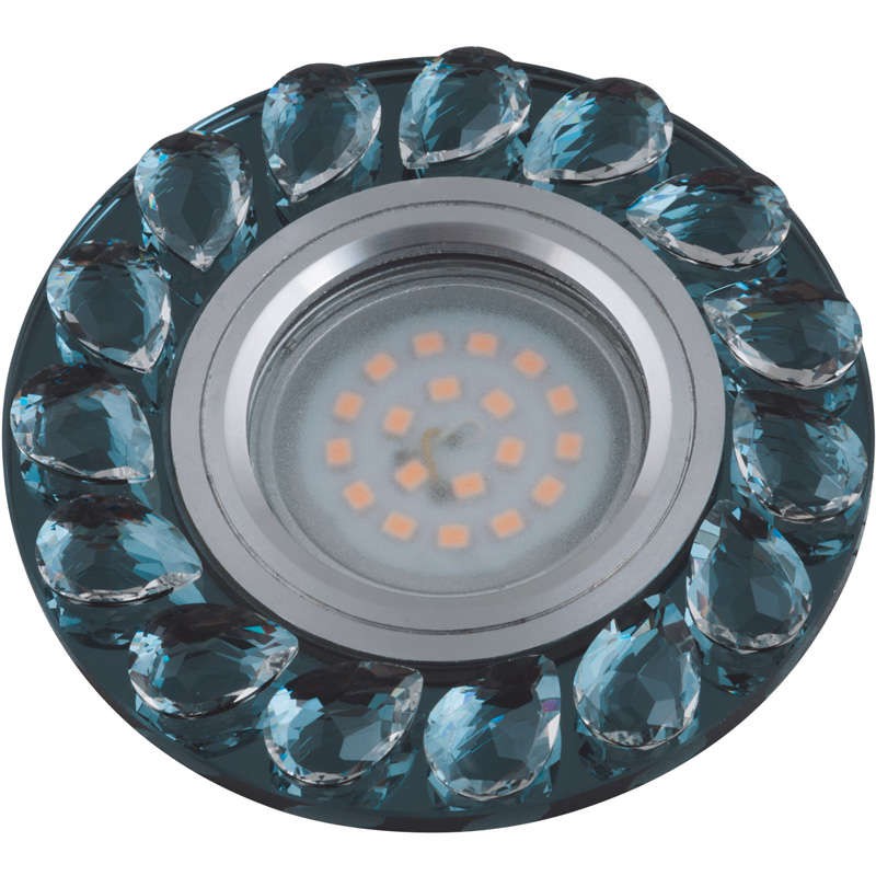DLS-P107 GU5.3 CHROME/SMOKE+CLEAR Светильник декоративный встраиваемый, серия Peonia. Без лампы, цок DLS-P107 GU5.3 CHROME/SMOKE+CLEAR Светильник декоративный встраиваемый, серия Peonia. Без лампы, цок