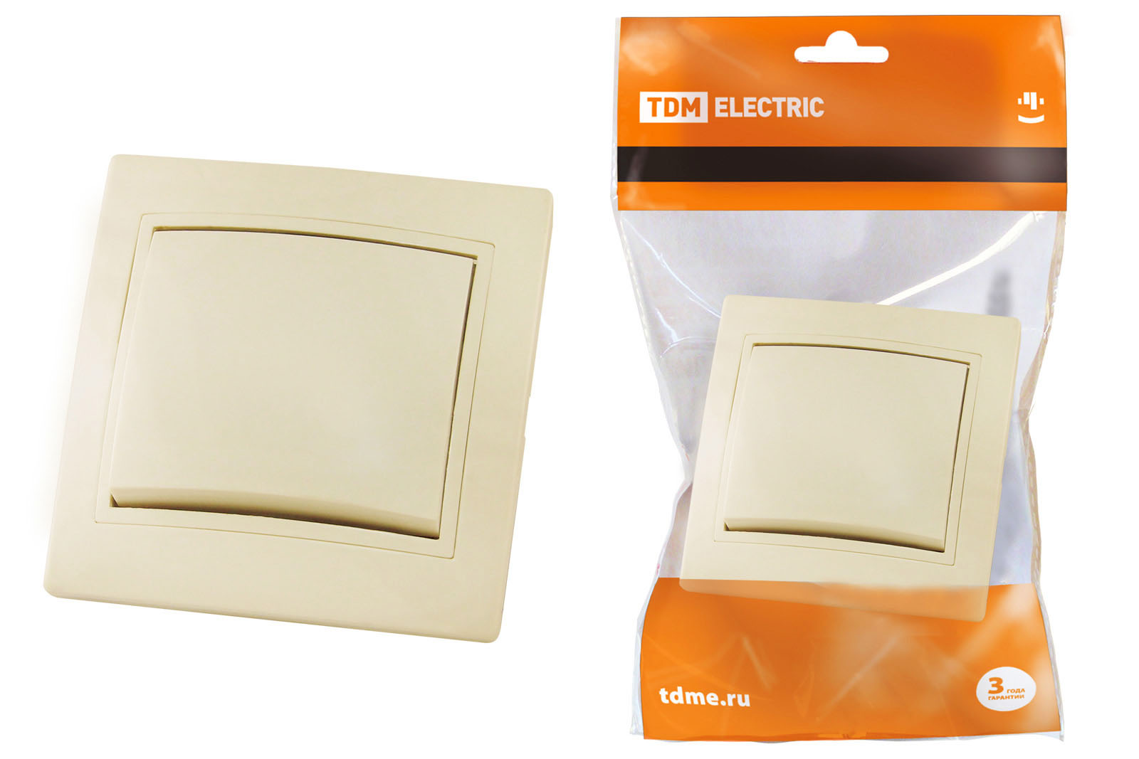 Выключатель 1 кл. 10А сл. кость Таймыр