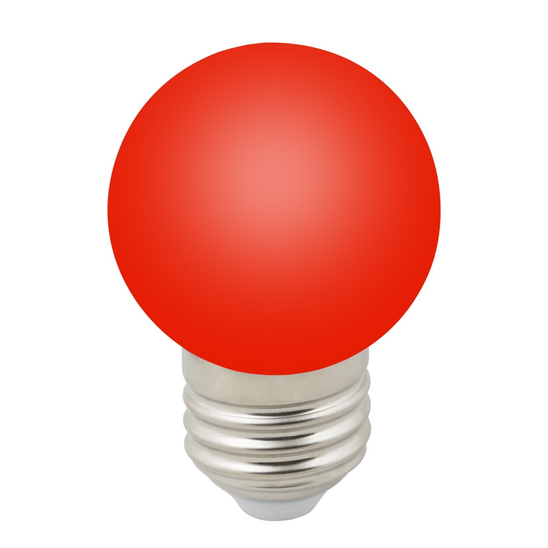 LED-G45-1W/RED/E27/FR/С Лампа декоративная светодиодная. Форма шар LED-G45-1W/RED/E27/FR/С Лампа декоративная светодиодная. Форма шар
